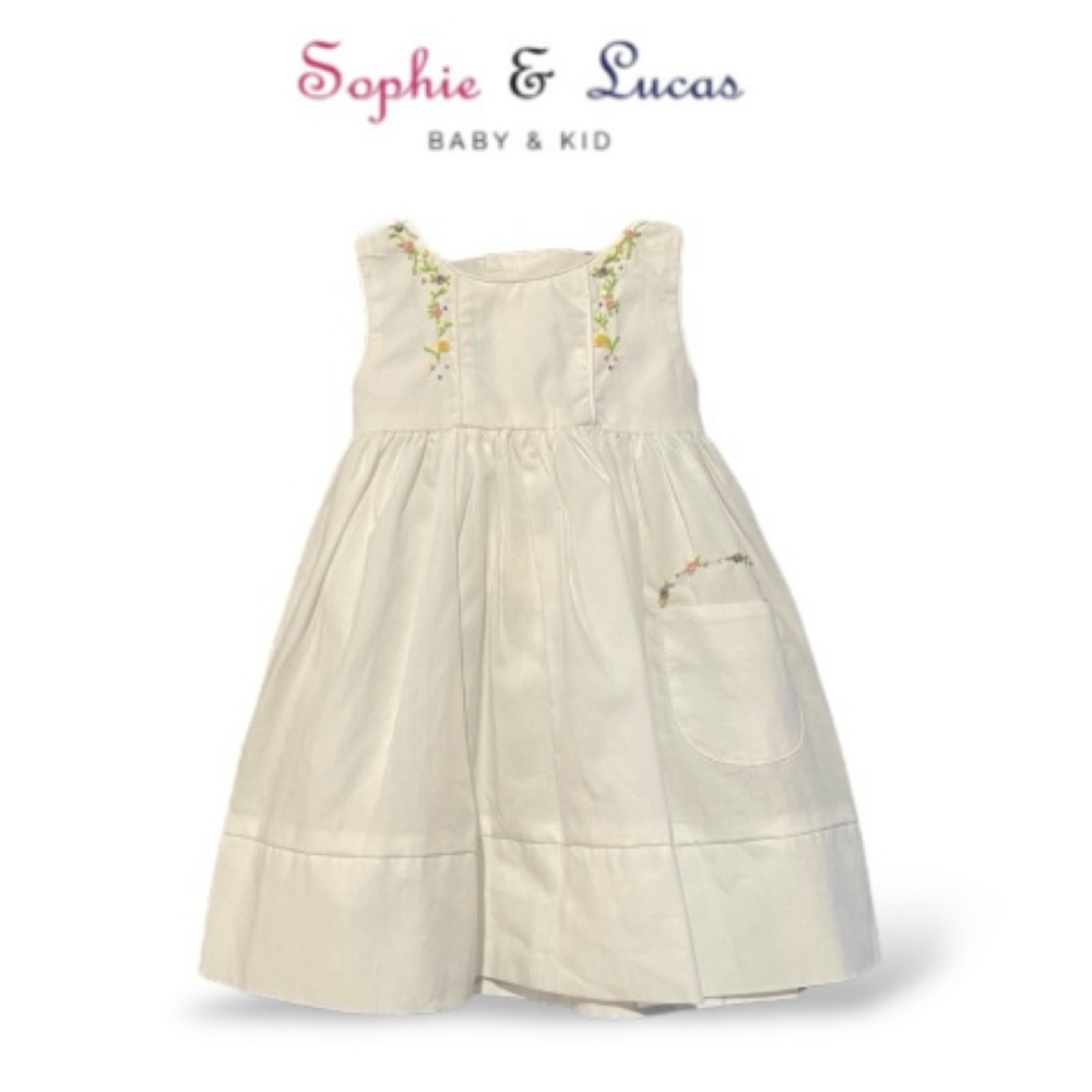 Sophie and Lucas Floral Embroidered Dress